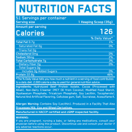 100% Beef Protein 1,816 Grms Facts